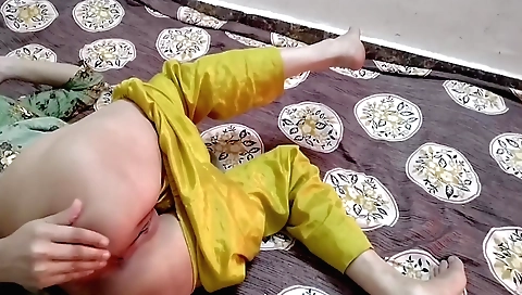 Stepmother makes love with her lover in this horny hd video
