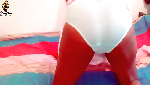 Indian girl is giving a handjob to a guy in a solo vid