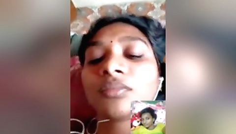 Solo female-Indian show her body on a webcam video