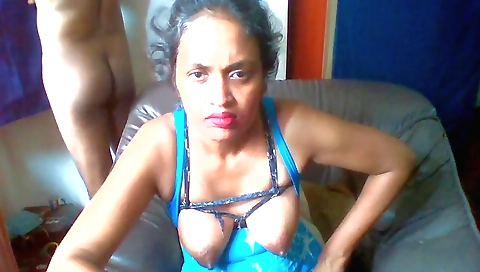 Indian teen is on the beach and getting on the bed