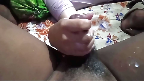 Indian maid is shaking her boss' cock right in her mouth