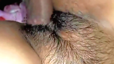 Indian hairy girl fucked by a guy in the background